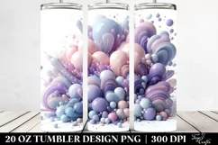 Monkey made of Flowers 20 Oz Tumbler Product Image 2