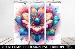 detailed Vibrant Pastel Wooden Stained Anemone | 20 oz Product Image 2