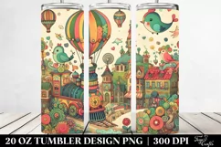 Vintage Postcard Style Design | 20 oz Tumbler Product Image 2