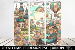 Vintage Postcard Style Design | 20 oz Tumbler Product Image 2