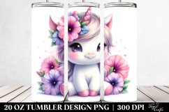 Baby Unicorn Petunia Tumbler Product Image 2