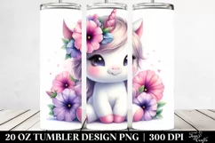 Baby Unicorn Petunia Tumbler Product Image 2