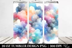 Colorful Pastel Cloud Abstract | 20 oz Tumbler Product Image 2