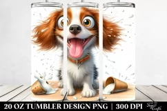 Colorful Crazy Brittany Tumbler Product Image 2