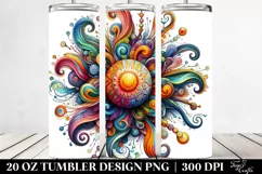 Colorful Whimsical Sun Tumbler Product Image 2