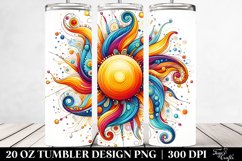 Colorful Whimsical Sun Tumbler Product Image 2
