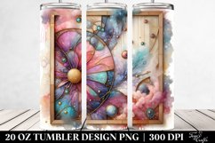 Stained Cosmos Watercolor Splash | 20 oz Tumbler Product Image 2