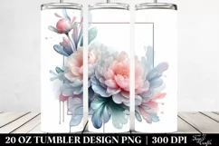 Abstract Pastel Glossy Sweet Pea 20 Oz Tumbler Product Image 2