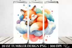 Cute Fox Sleeping Baby | 20 Oz Tumbler Product Image 2