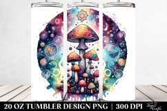 Vibrant Magical Celestial Mushroom Clipart Product Image 2
