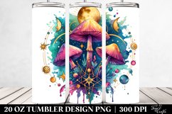Vibrant Magical Celestial Mushroom Clipart Product Image 2
