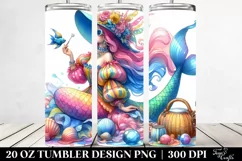 Playful Mermaid Watercolor Tumbler Product Image 2