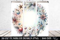 Pastel Christmas Scene Clipart 20 Oz Tumbler Product Image 2