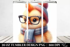 Expressive Baby Chicken, Pastel 20 Oz Tumbler Product Image 2