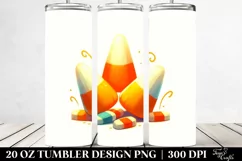 Digital Painting with Candy Corn | 20 oz Tumbler Product Image 2