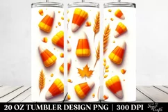 Digital Painting with Candy Corn | 20 oz Tumbler Product Image 2