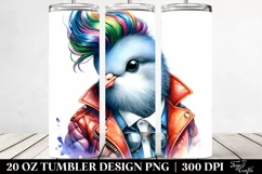 Cute Vibrant Dove 20 Oz Tumbler Product Image 2