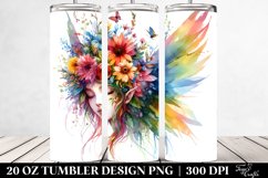 Floral Fairy Watercolor Tumbler Product Image 2