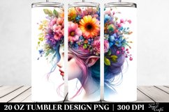 Floral Fairy Watercolor Tumbler Product Image 2