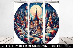 Colorful Gnome Holiday Clipart, Transparent 20 Oz Tumbler Product Image 2