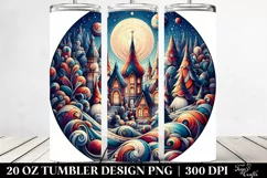 Colorful Gnome Holiday Clipart, Transparent 20 Oz Tumbler Product Image 2