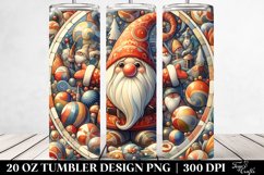Colorful Gnome Holiday Clipart, Transparent 20 Oz Tumbler Product Image 2