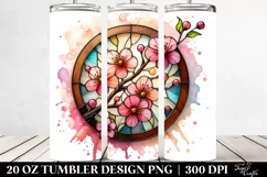 Stained Cherry Blossom | 20 Oz Tumbler Product Image 2