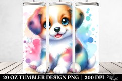 Colorful Cute Baby Puppy | 20 Oz Tumbler Product Image 2