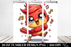 Crazy Looking Baby Cardinal | 20 Oz Tumbler Product Image 2