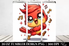 Crazy Looking Baby Cardinal | 20 Oz Tumbler Product Image 2