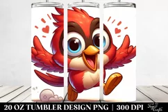 Crazy Looking Baby Cardinal | 20 Oz Tumbler Product Image 2