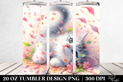 Spring Petals Cat Design | 20 Oz Tumbler Product Image 2