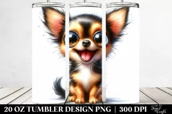 Funny Crazy Chihuahua | 20 Oz Tumbler Product Image 2