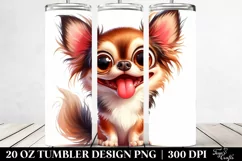Funny Crazy Chihuahua | 20 Oz Tumbler Product Image 2