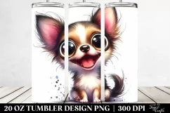 Funny Crazy Chihuahua | 20 Oz Tumbler Product Image 2