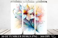 Abstract Pastel Shiny Narcissus 20 Oz Tumbler Product Image 2