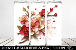 Detailed Cherry Blossom Tumbler Product Image 2