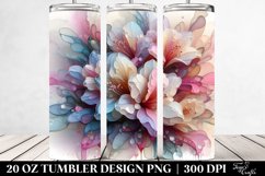 abstract Pastel Glossy Rhododendron | 20 oz Tumbler Product Image 2