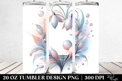 abstract Pastel Shiny Snowdrop | 20 oz Tumbler Product Image 2