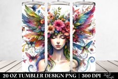 Floral Fairy Watercolor Tumbler Product Image 2