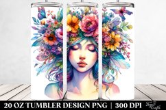 Floral Fairy Watercolor Tumbler Product Image 2