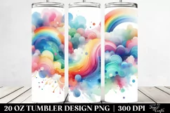 Colorful Abstract Rainbow | 20 oz Tumbler Product Image 2