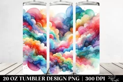 Colorful Pastel Rainbow Abstract Tumbler | 20 oz Tumbler Product Image 2