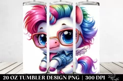 Baby Unicorn Jumping | 20 oz Tumbler Product Image 2