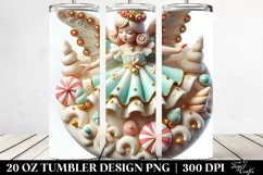 Pastel Martzipan Christmas Angel Clipart, Transparent 20 Oz Product Image 2