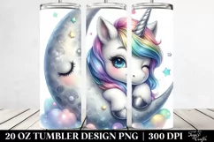 From the Silvery Moon Unicorn | 20 Oz Tumbler Product Image 2