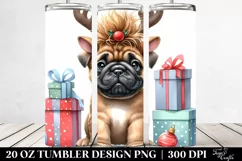 Adorable Baby Bullmastiff, Transparent 20 Oz Tumbler Product Image 2