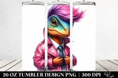 Baby Dinosaur with Raincoat 20 Oz Tumbler Product Image 2
