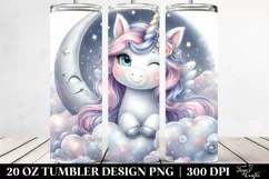 Magical Moon Unicorn | 20 Oz Tumbler Product Image 2