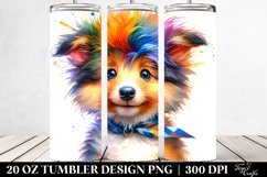 Vibrant Collie Baby | 20 oz Tumbler Product Image 2